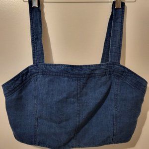 aritzia jean crop top